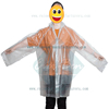 Transparent plastic raincoat-Clear PVC rain jacket-clear plastic rain mac supplier